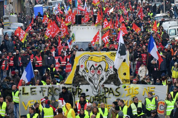 Manifestation dans les rues de Marseille, le 15 décembre 2018