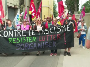 Plusieurs centaines de personnes ont défilé dans le quartier Boutonnet à Montpellier pour dénoncer des agressions de groupes d'extrême droite et notamment une agression homophobe le 1er juin 2024, lors de la fête des fanfares.