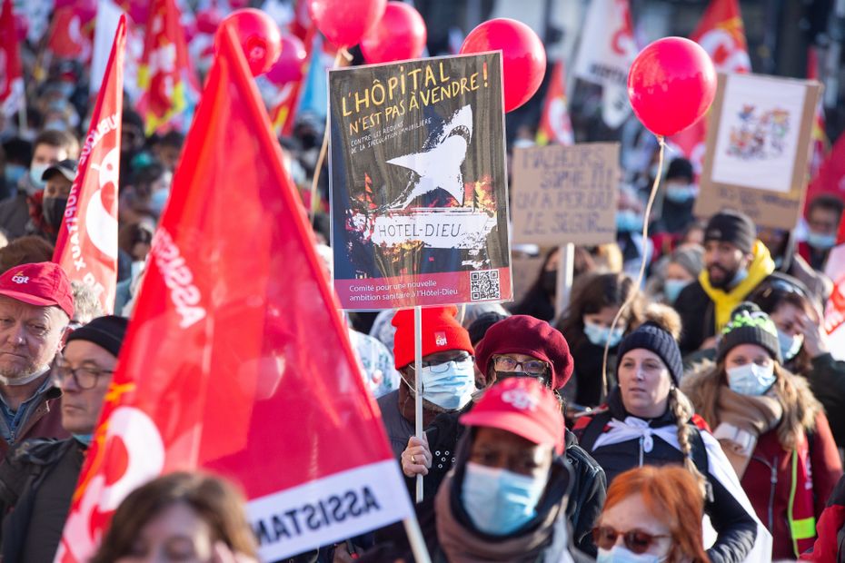 the hospital is on strike on Tuesday