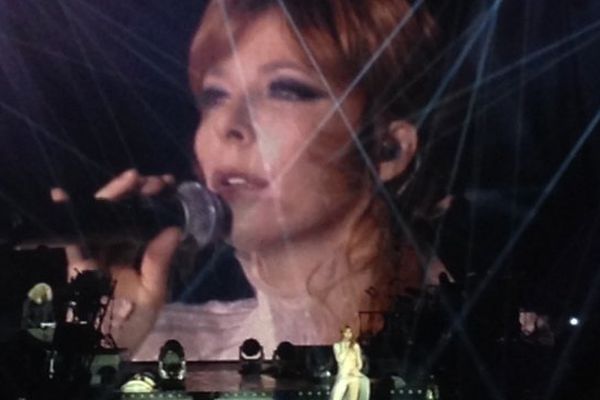 Mylène Farmer à Douai ce mercredi soir. 