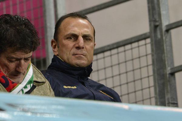 Der Zakarian mardi soir dans les tribunes lors de la rencontre entre le FC Nantes e le PSG