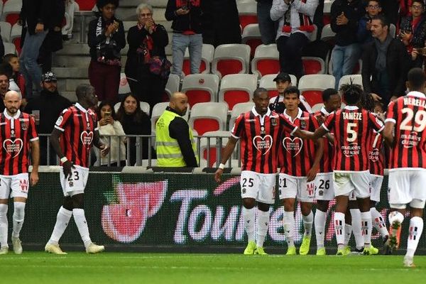 Joueurs de l'OGC Nice, le 3 novembre 2018