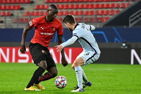 Sehrou Guirassy, ici lors du match contre Chelsea le 24 novembre dernier, ne jouera pas contre Krasnodar à cause d'une blessure.