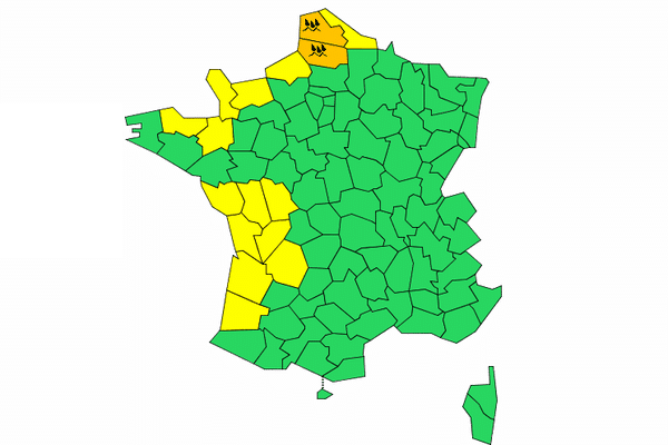 Météo France prévoit l'arrivée du phénomène à 16h00.