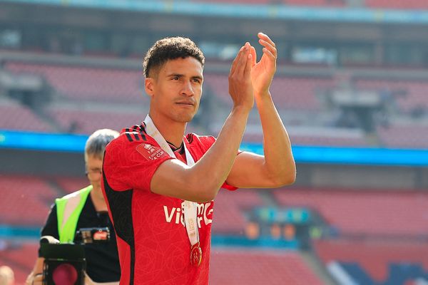 Raphaël Varane, le 5 mai 2024, sous le maillot de Manchester United.