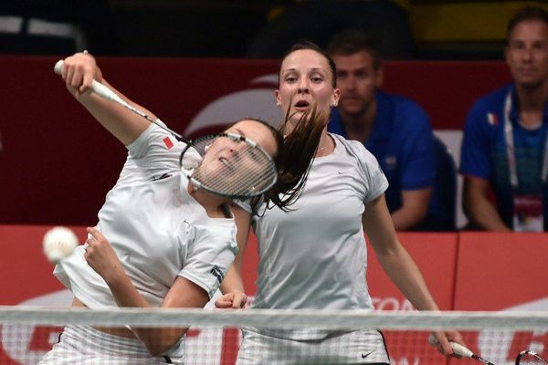 Emilie Lefel et Delphine Lansac affrontaient les japonaises Reika Kakiiwa and Miyuki Maeda à Jakarta (12/8/15)