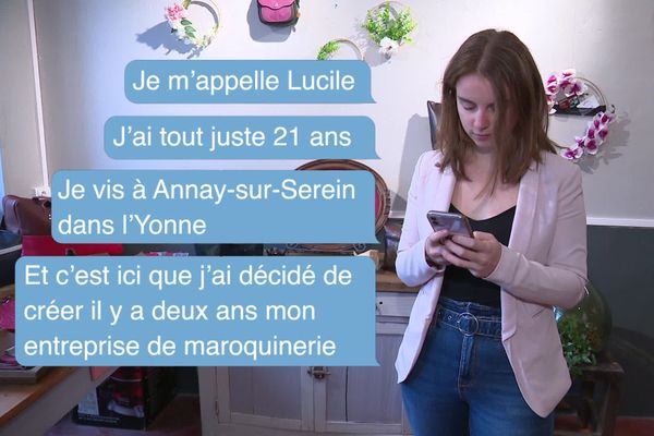 Dans l'Yonne, rencontre avec Lucile, une jeune maroquinière de 21 ans.