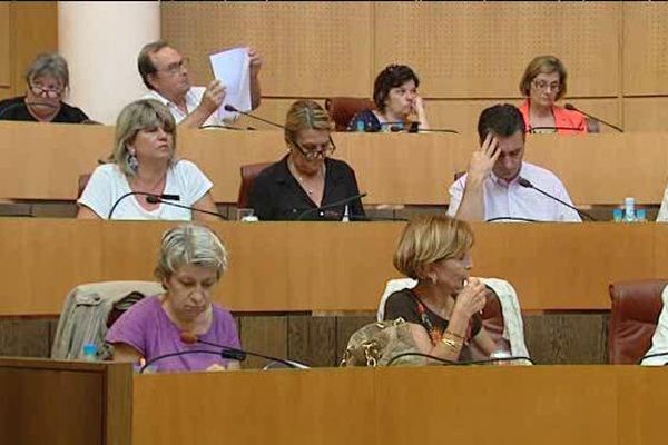 L'assemblée de Corse, le 17 juillet, lors des débats sur les déchets