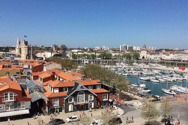 Le quartier du Gabut à La Rochelle depuis la grande roue.