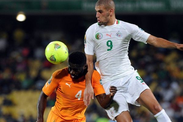 Islam Slimani ici à droite, lors de la coupe des nations 2013