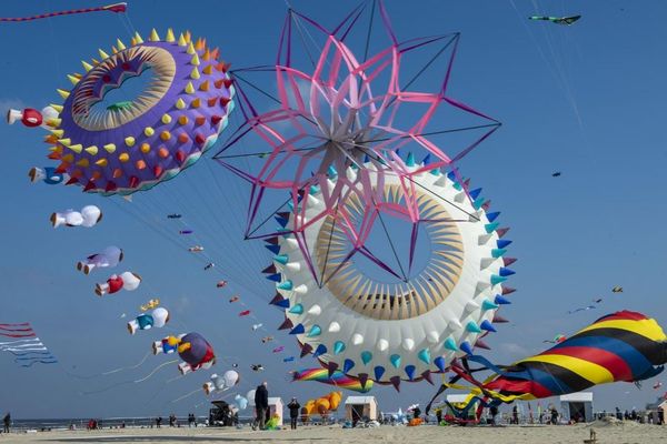 Les RICV, Rencontres Internationales de Cerfs-Volants de Berck sur Mer en 2023.