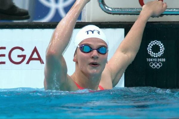 Marie Wattel peut exulter, elle est en finale du 100m papillon !