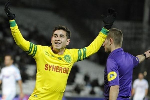 Le milieu de terrain nantais, Alejandro Bedoya vient d'inscrire le but de la victoire