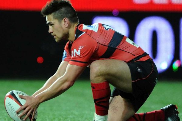 Le rugbyman Benjamin Botica lors du match de l'US Oyonnax contre Narbonne, le 10 mars dernier.