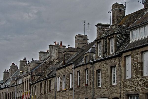 Ciel gris sur la Normandie