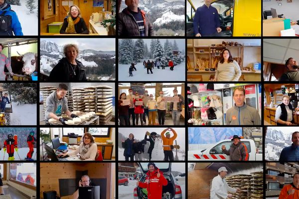 Le clip de la station de Manigod, en Haute-Savoie, a réuni près de 145 participants.