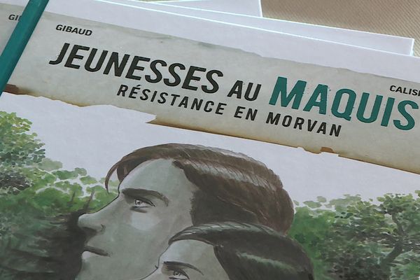 La bande-dessinée "Jeunesses au maquis - Résistance en Morvan" signée Jean-Charles Gibaud et Ilker Caliskan.