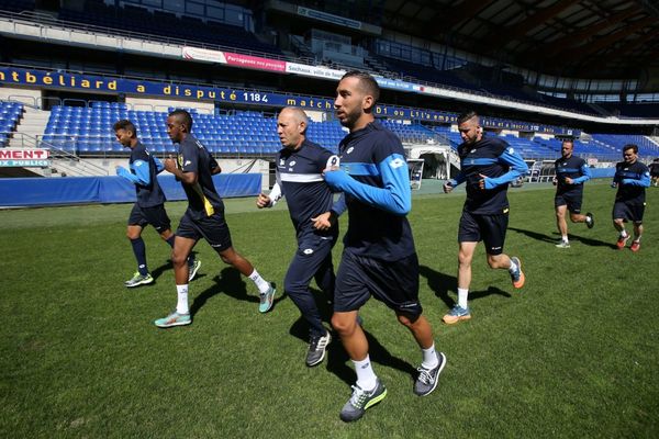 24 juin 2015 - le Fc Sochaux de retour à l'entraînement sur la pelouse du stade Bonal