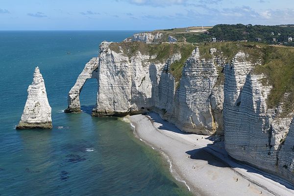 Soleil sur Etretat ce LUNDI.