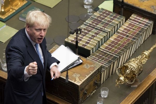 Boris Johnson, jeudi, au Parlement britannique.