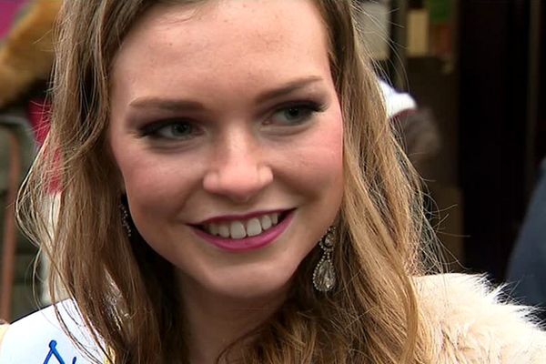 Charlotte Depaepe, Miss Prestige National 2018, ce samedi matin en gare Lille-Flandres.