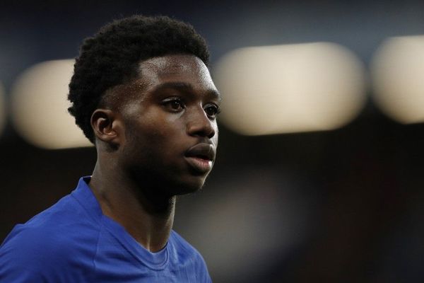 Tariq Lamptey sous le maillot de Chelsea cette saison en Coupe d'Angleterre.