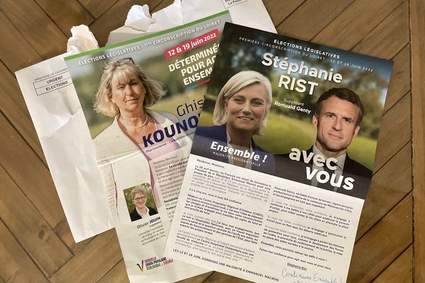 La propagande électorale pour le second tour des législatives dans la 1re circonscription comprend les professions de foi des deux candidates.