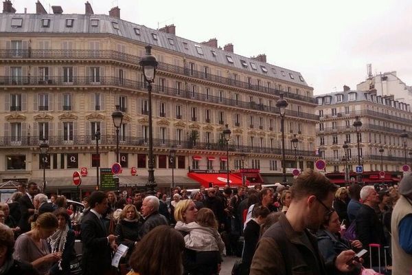 Une partie de la gare du Nord a été évacuée pendant près d'une heure, après la découverte d'un colis suspect qui s'est avéré être la valise d'un passager qui souhaitait prendre l'Euostar en emportant un obus.