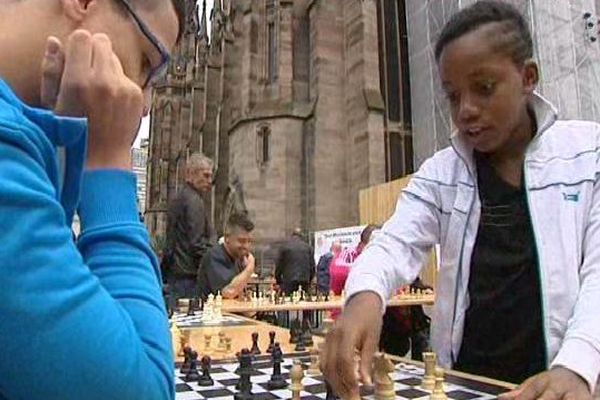 Tournoi d'échecs en plein air à Mulhouse