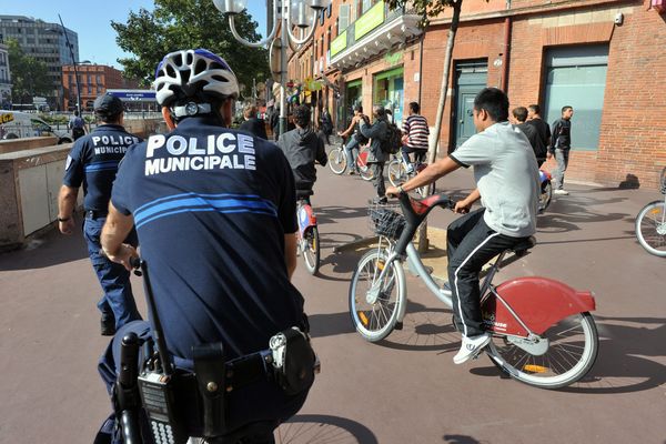 Policiers municipaux à Toulouse