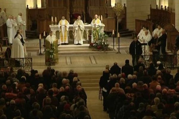 La masse oecuménique à la cathédrale d'Angoulême, le 9 janvier 2015.