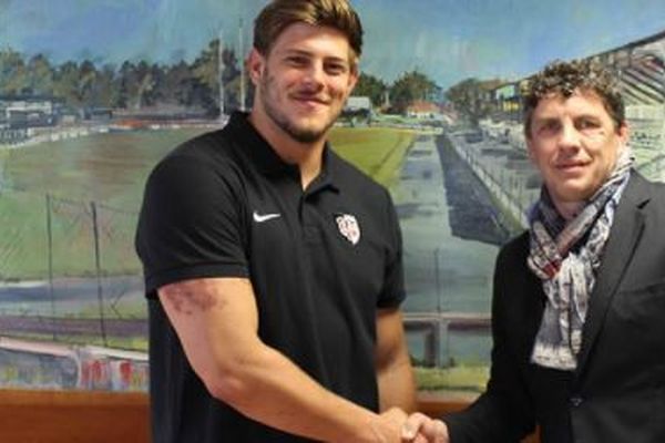 Le deuxième ligne Pierre Gayraud, après sa signature pour une saison avec le Stade Toulousain