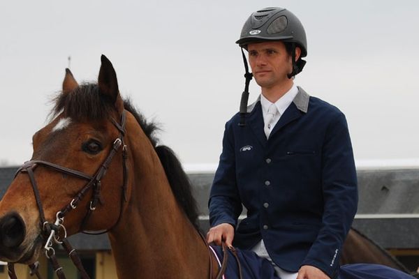  Nicolas Touzaint lors de la remise des prix du Grand National de Saumur, 1er prix,