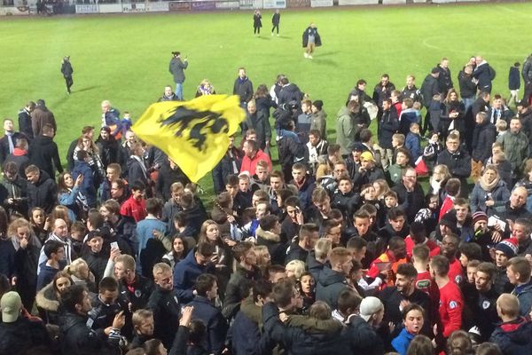 Les supporters du petit club nordiste étaient aux anges.