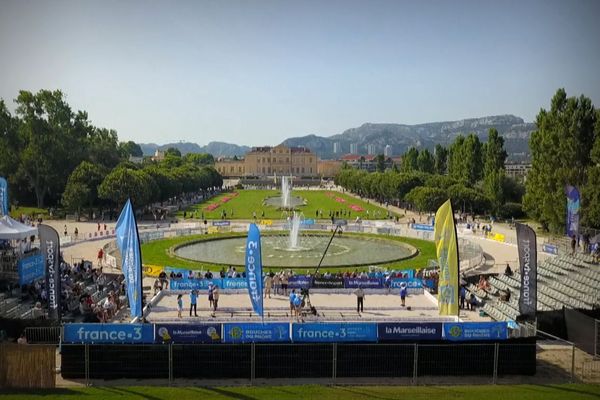 Le parc Borely à Marseille, aménagé pour le Mondial La Marseillaise à pétanque.