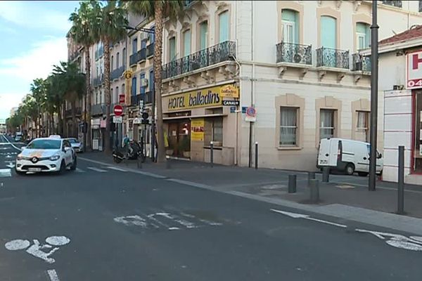 le quartier de la gare à Perpignan.