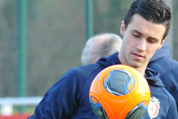 Sébastien Corchia, à l'entraînement avec le LOSC.