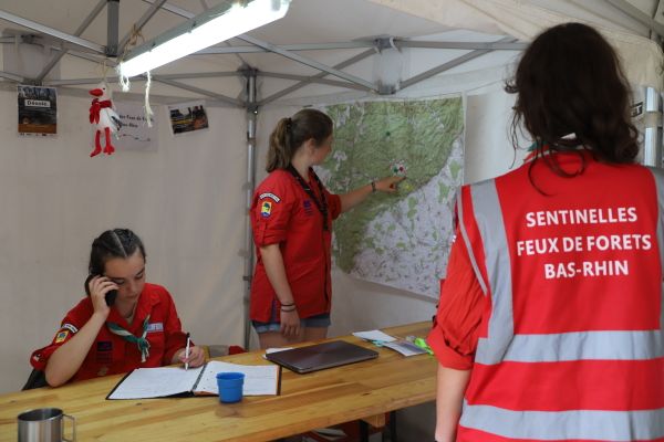 Poste de commandement de surveillance des feux de forêt à Lichtenberg