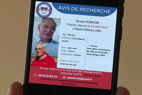 Six mois après la disparition inquiétante à Neufchâteau de Bruno Poirson, 80 ans, sa famille est toujours sans nouvelles.