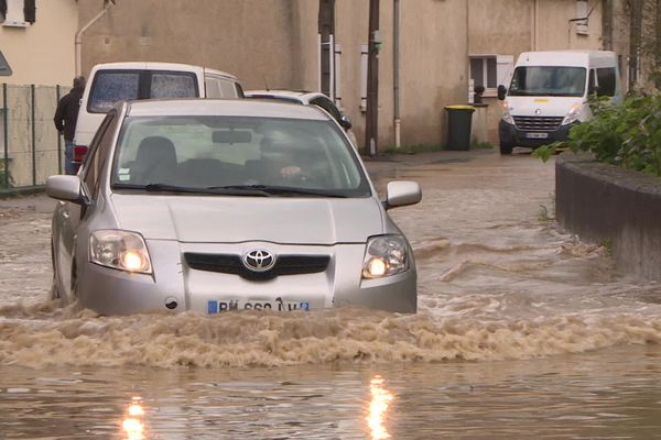 Givors inondé, le 17 octobre 2024.