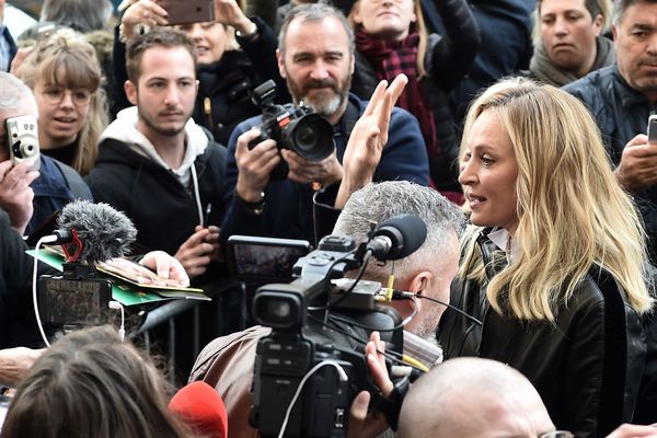 L'actrice Uma Thurman en 2019 à Lille lors du festival Séries Mania