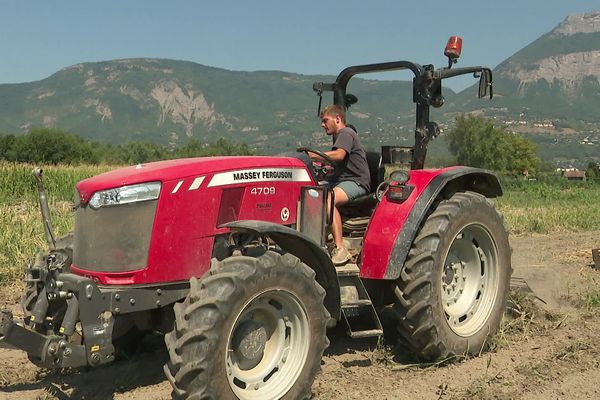 Florian Giraud loue quatre hectares de terrain agricole à la Métropole.