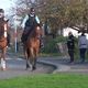 Les gendarmes du poste à cheval régional de Biscarosse en patrouille.