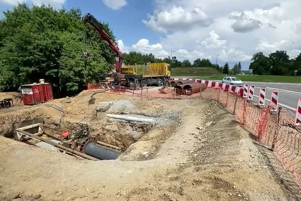 Le chantier a débuté en janvier dernier, la mise en service est prévue au premier semestre 2024. Aixe-sur-Vienne, le dimanche 4 juin 2023.