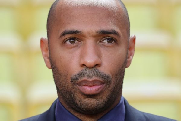 Thierry Henry au stade Louis II le jour du match de l'ASM contre l'Atlético de Madrid.