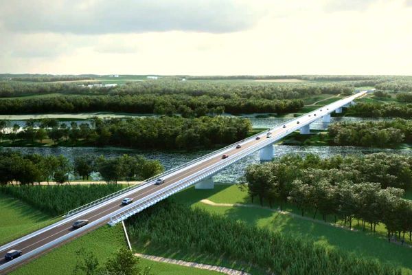 Le futur pont de Jargeau telle que conçue par le Département du Loiret