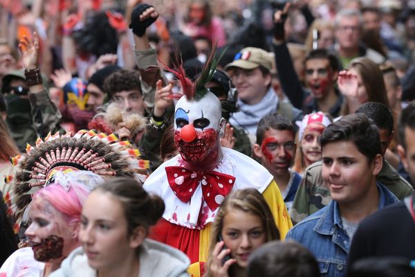 Image de la dernière Zombie Walk de Strasbourg en 2015