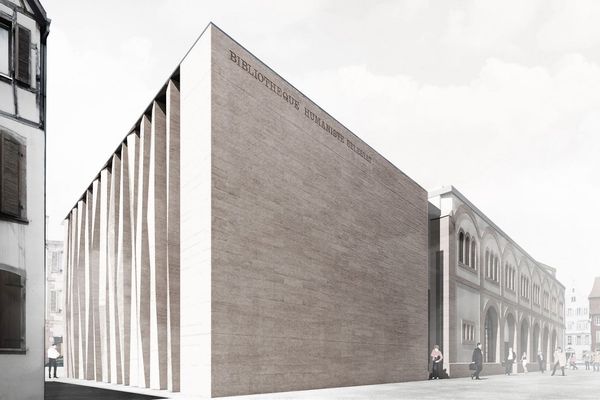 Vue du projet de la future Bibliothèque humaniste