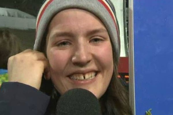 Coline Mattel émue après sa médaille de bronze