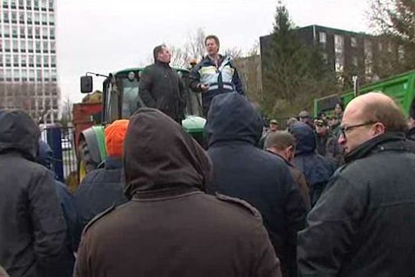 Manifestation des agriculteurs ce lundi à Arras.